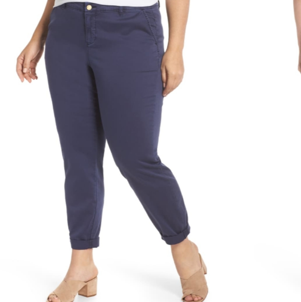 Nordstrom Caslon Boyfriend Chino Pants 18W